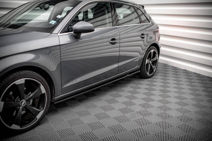 Maxton sideskørter til Audi A3 Sportback 8V – blank sort – billede 1 af 6