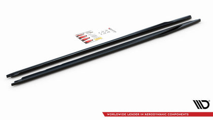Maxton sideskørter til Audi A4 Avant / Sedan B9 – blank sort – billede 5 af 5