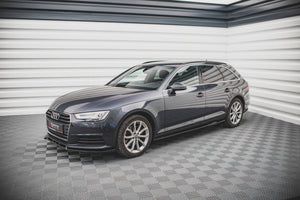 Maxton sideskørter til Audi A4 Avant / Sedan B9 – blank sort – billede 2 af 5