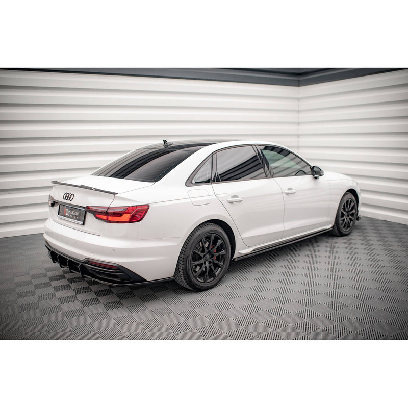 Maxton sideskørter til Audi A4 Sedan / Avant B9 Facelift – blank sort – billede 3 af 6
