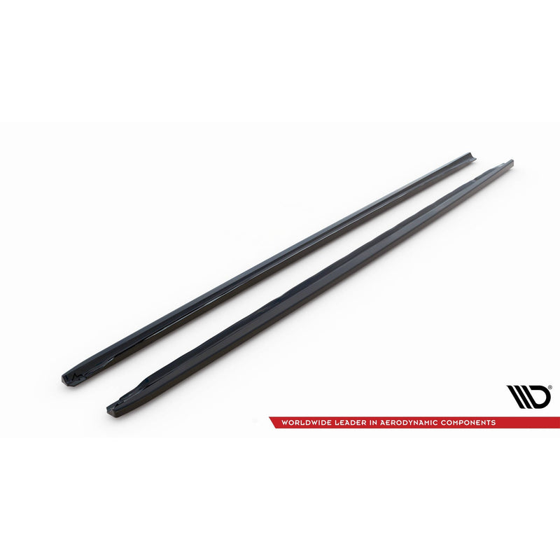 Maxton sideskørter til Audi A4 Sedan / Avant B9 Facelift – blank sort – billede 5 af 6