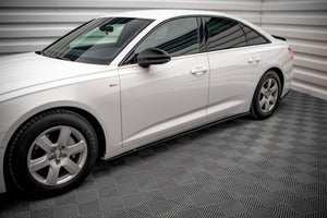 Maxton sideskørter til Audi A6 C8 – blank sort – billede 1 af 5