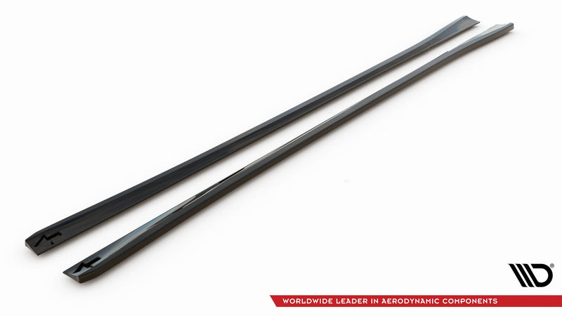 Maxton sideskørter til Audi A6 C8 – blank sort – billede 5 af 5