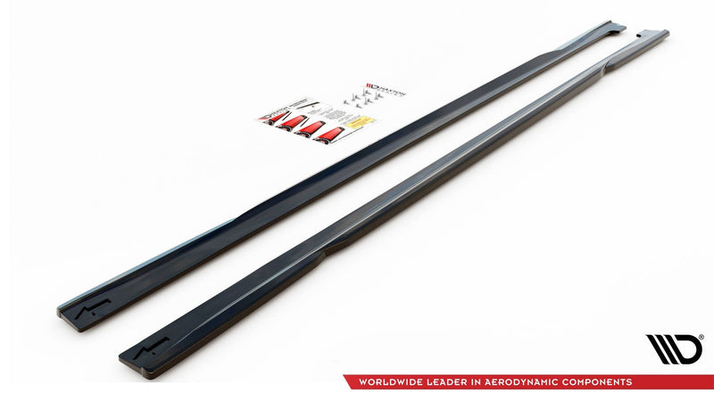 Maxton sideskørter til Audi A7 C8 – blank sort – billede 4 af 4