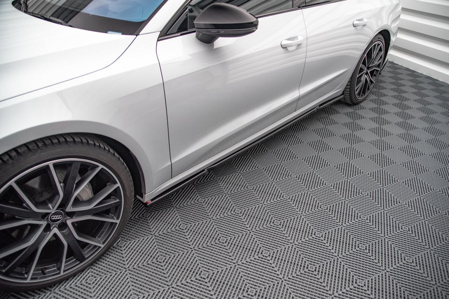 Maxton sideskørter til Audi A7 C8 – blank sort – billede 1 af 4