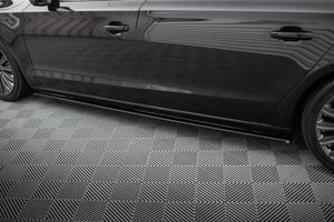 Maxton sideskørter til Audi A8 Long D4 – blank sort – billede 3 af 6