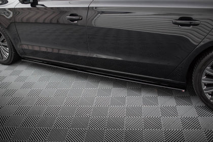 Maxton sideskørter til Audi A8 Long D4 – blank sort – billede 3 af 6