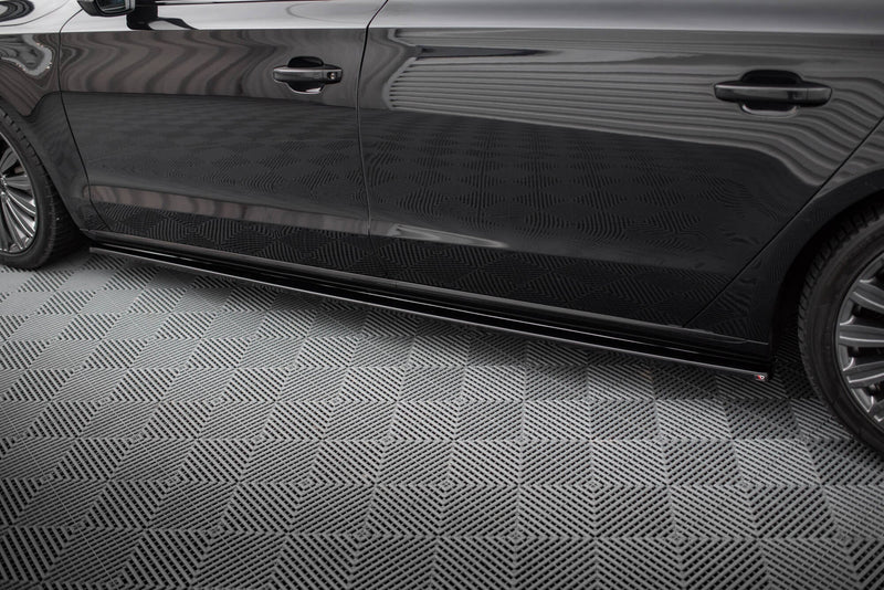 Maxton sideskørter til Audi A8 Long D4 – blank sort – billede 3 af 6