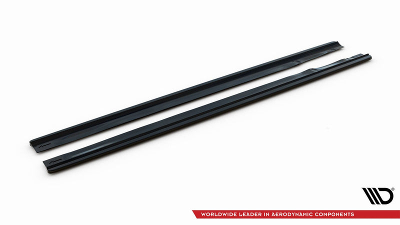 Maxton sideskørter til Audi A8 Long D4 – blank sort – billede 5 af 6