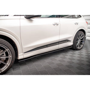 Maxton sideskørter til Audi Q4 e-tron Sportback S-line Mk1 – blank sort – billede 1 af 6