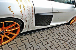 Maxton sideskørter til Audi R8 Mk.1 – blank sort – billede 3 af 4