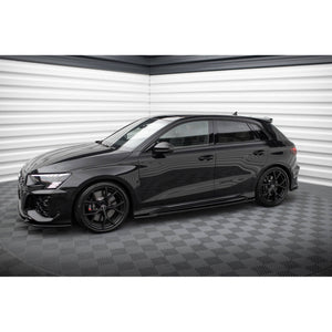 Maxton sideskørter til Audi RS3 Sportback 8Y – blank sort – billede 3 af 5