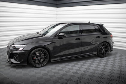 Maxton sideskørter til Audi RS3 Sportback 8Y – blank sort – billede 3 af 5