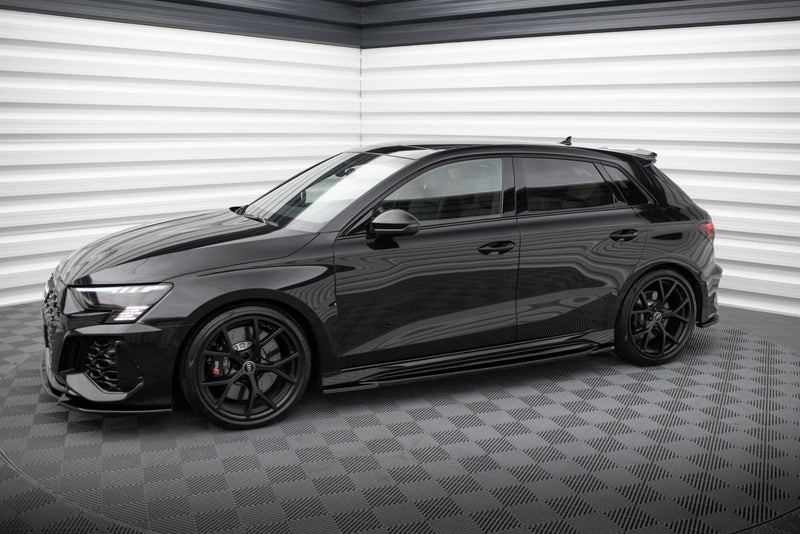 Maxton sideskørter til Audi RS3 Sportback 8Y – blank sort – billede 3 af 5