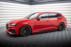 Maxton sideskørter til Audi RS4 B9 / B9 Facelift – blank sort – billede 3 af 6