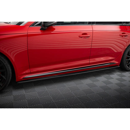 Maxton sideskørter til Audi RS4 B9 / B9 Facelift – blank sort – billede 1 af 6