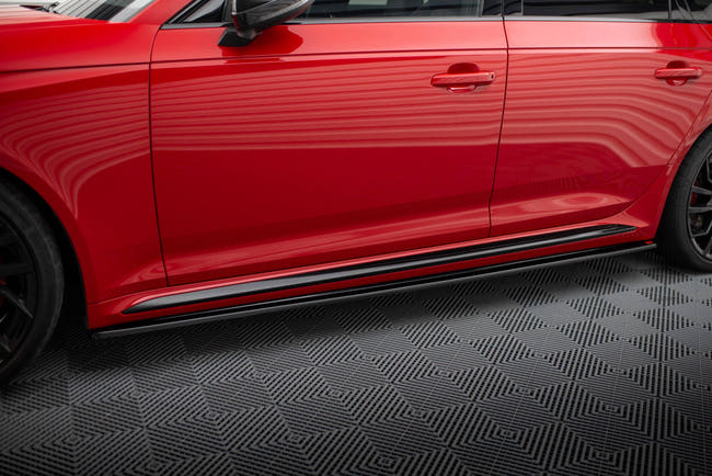 Maxton sideskørter til Audi RS4 B9 / B9 Facelift – blank sort – billede 1 af 6