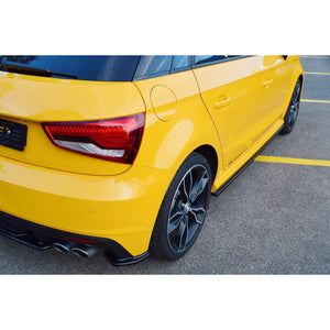 Maxton sideskørter til Audi S1 8X – blank sort – billede 3 af 4