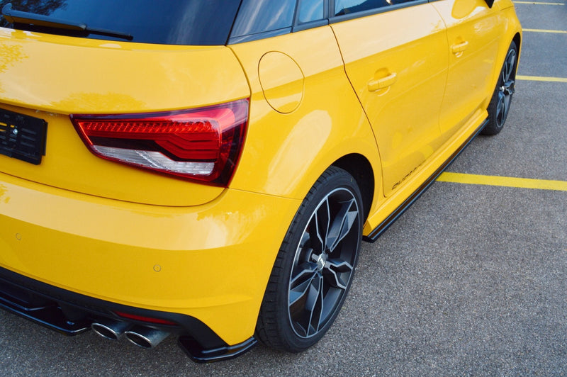 Maxton sideskørter til Audi S1 8X – blank sort – billede 3 af 4