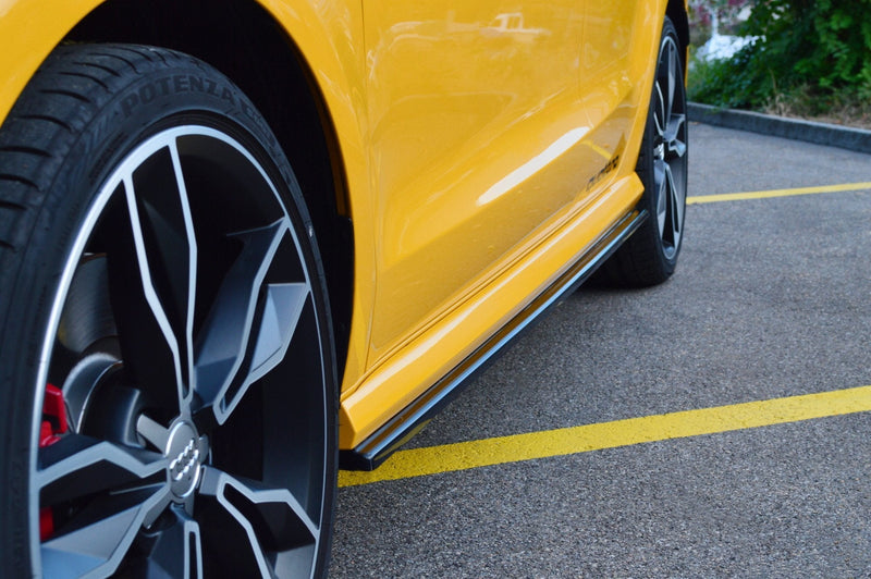 Maxton sideskørter til Audi S1 8X – blank sort – billede 2 af 4