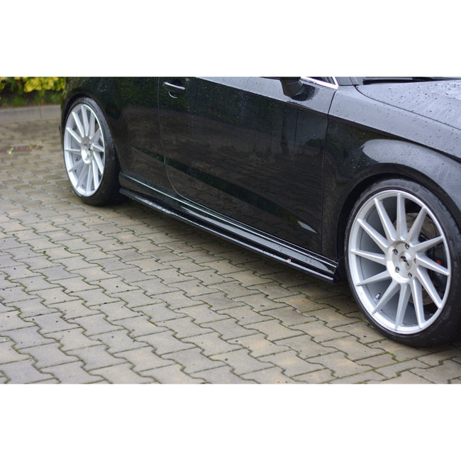 Maxton sideskørter til Audi S3/A3 S-Line Hatchback 8V/8V Facelift – blank sort – billede 1 af 7