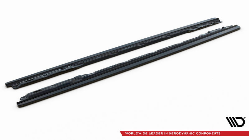 Maxton sideskørter til Audi S4 / A4 S-Line / A4 Competiton B9 – blank sort – billede 5 af 5