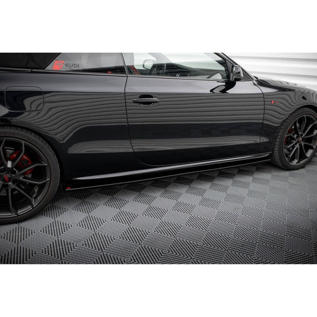 Maxton sideskørter til Audi S5 / A5 / A5 S-Line 8T / 8T Facelift – blank sort – billede 1 af 5