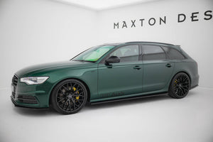 Maxton sideskørter til Audi S6 / A6 S-Line C7 – blank sort – billede 2 af 5