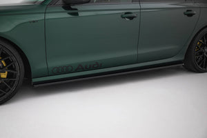 Maxton sideskørter til Audi S6 / A6 S-Line C7 – blank sort – billede 1 af 5