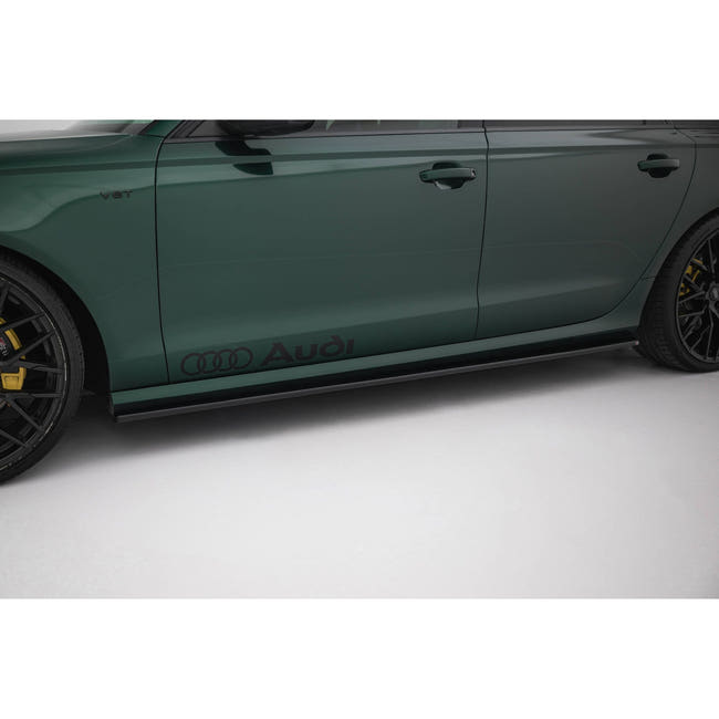 Maxton sideskørter til Audi S6 / A6 S-Line C7 – blank sort – billede 1 af 5
