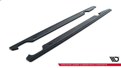 Maxton sideskørter til Audi S6 / A6 S-Line C7 – blank sort – billede 4 af 5