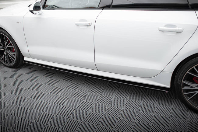 Maxton sideskørter til Audi S7 / A7 S-Line C7 Facelift – blank sort – billede 1 af 5