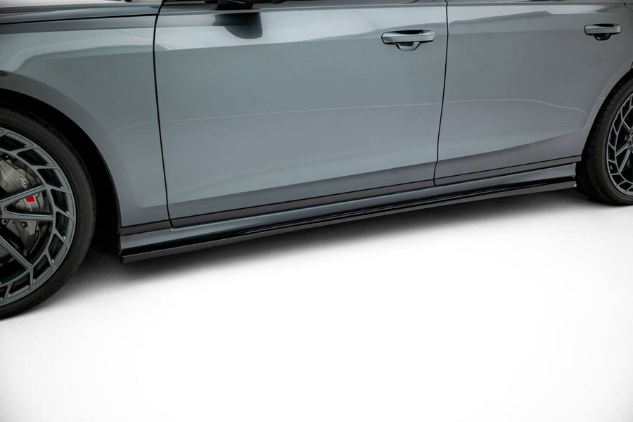 Maxton sideskørter til Audi S8 / A8 S-Line D5 Facelift – blank sort – billede 1 af 6