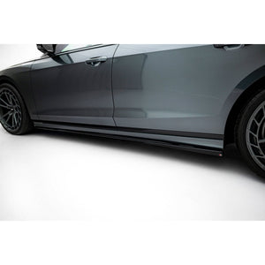 Maxton sideskørter til Audi S8 / A8 S-Line D5 Facelift – blank sort – billede 3 af 6