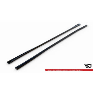 Maxton sideskørter til Audi S8 / A8 S-Line D5 Facelift – blank sort – billede 4 af 6