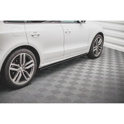 Maxton sideskørter til Audi SQ5 / Q5 S-Line Mk1 (8R) – blank sort – billede 1 af 6