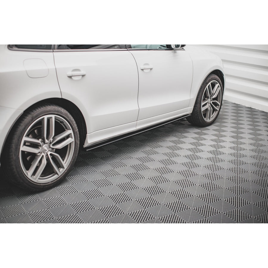 Maxton sideskørter til Audi SQ5 / Q5 S-Line Mk1 (8R) – blank sort – billede 1 af 6