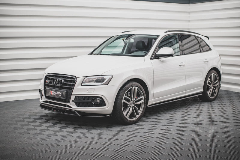 Maxton sideskørter til Audi SQ5 / Q5 S-Line Mk1 (8R) – blank sort – billede 2 af 6