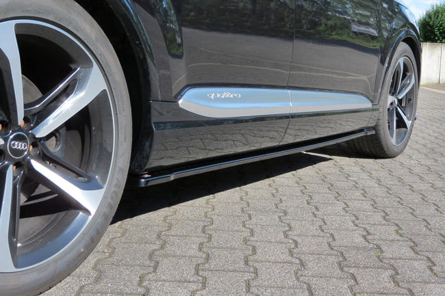 Maxton sideskørter til Audi SQ7 / Q7 S-Line Mk.2 – blank sort – billede 1 af 6