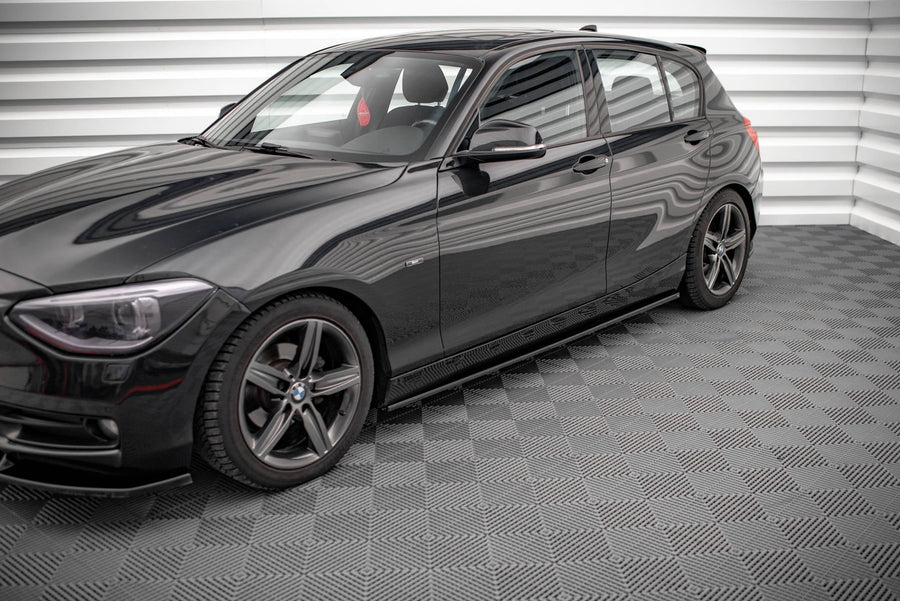 Maxton sideskørter til BMW 1 F20 – blank sort – billede 1 af 4