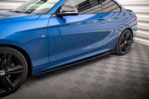 Maxton sideskørter til BMW 2 M-Pack F22 – blank sort – billede 1 af 5