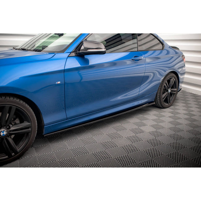 Maxton sideskørter til BMW 2 M-Pack F22 – blank sort – billede 1 af 5