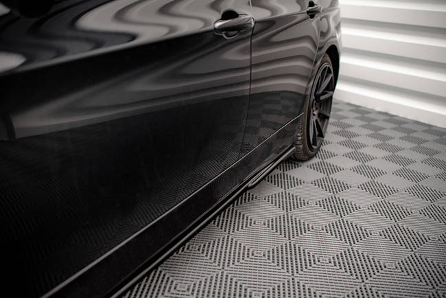 Maxton sideskørter til BMW 3 E90/E91 – blank sort – billede 2 af 5