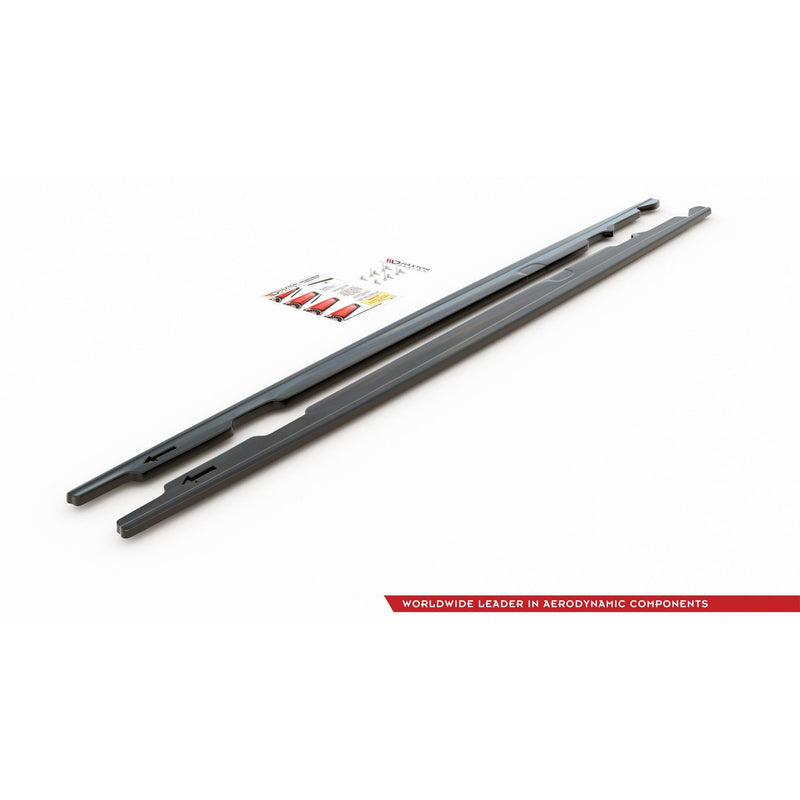 Maxton sideskørter til BMW 3 E90/E91 Facelift – blank sort – billede 8 af 8
