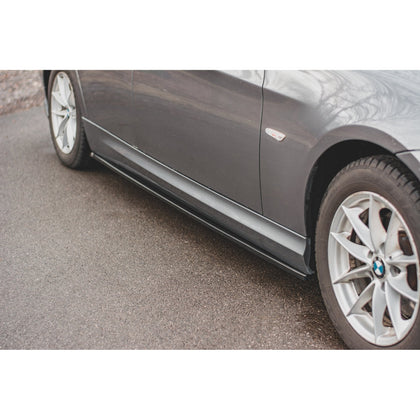 Maxton sideskørter til BMW 3 E90/E91 Facelift – blank sort – billede 2 af 8