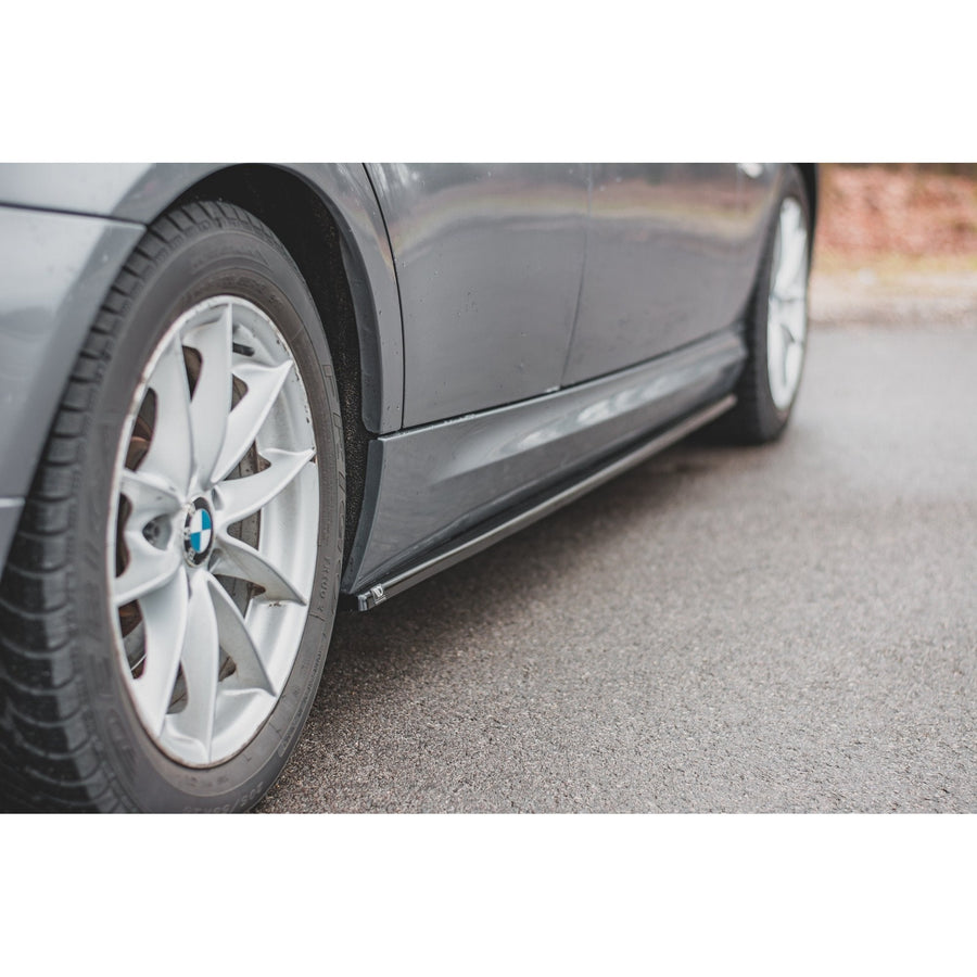 Maxton sideskørter til BMW 3 E90/E91 Facelift – blank sort – billede 1 af 8