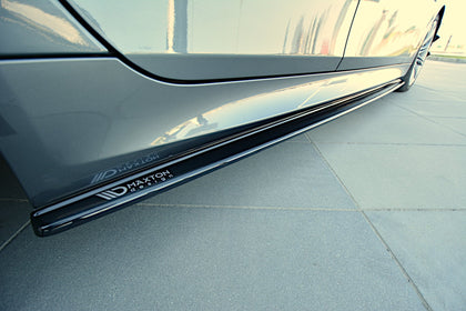 Maxton sideskørter til BMW 5 E60/61 M-PACK – blank sort – billede 2 af 7