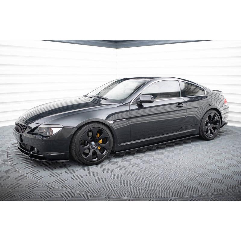 Maxton sideskørter til BMW 6 Coupe E63 / Cabrio E64 – blank sort – billede 2 af 5