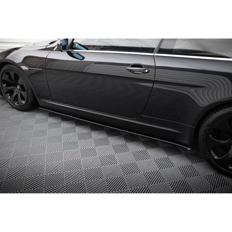 Maxton sideskørter til BMW 6 Coupe E63 / Cabrio E64 – blank sort – billede 3 af 5