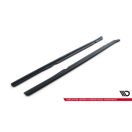 Maxton sideskørter til BMW 6 Coupe E63 / Cabrio E64 – blank sort – billede 4 af 5